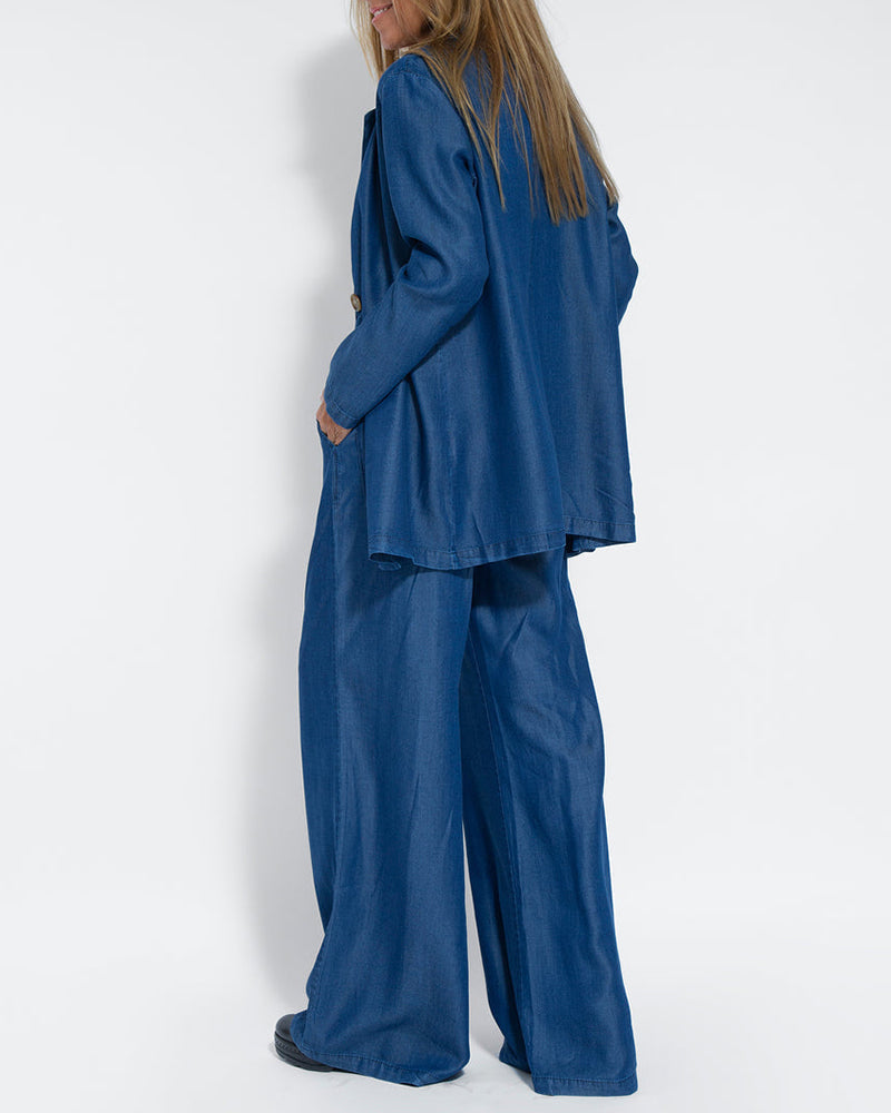 Lila - Flowing Wide-Leg Pants & Sleeveless Vest