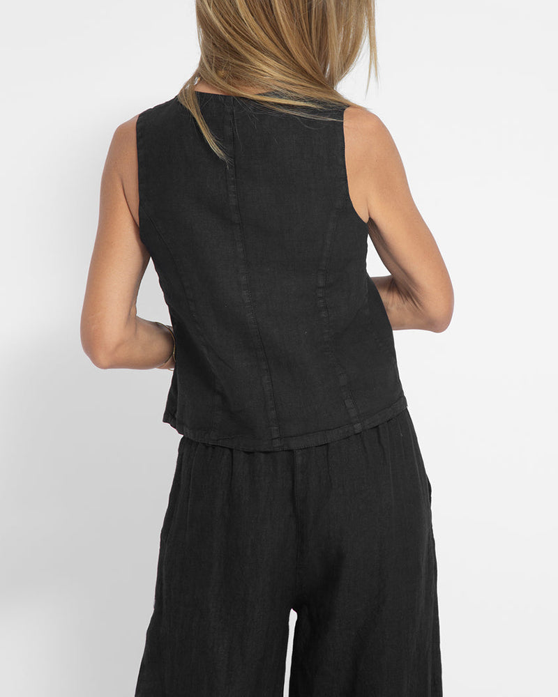 Lila - Flowing Wide-Leg Pants & Sleeveless Vest