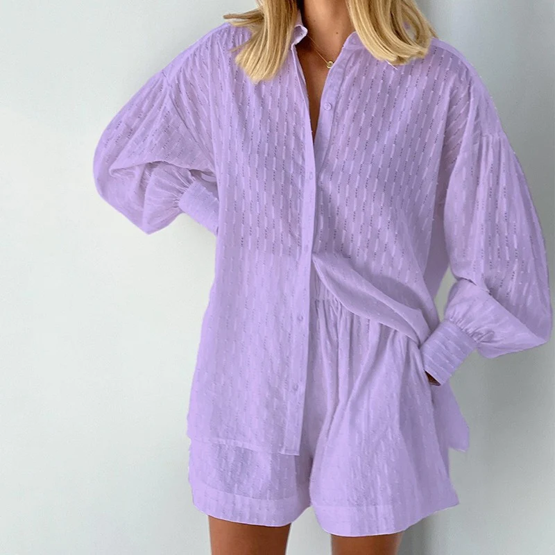 Layla - Stylish Shorts & Breezy Blouse Top